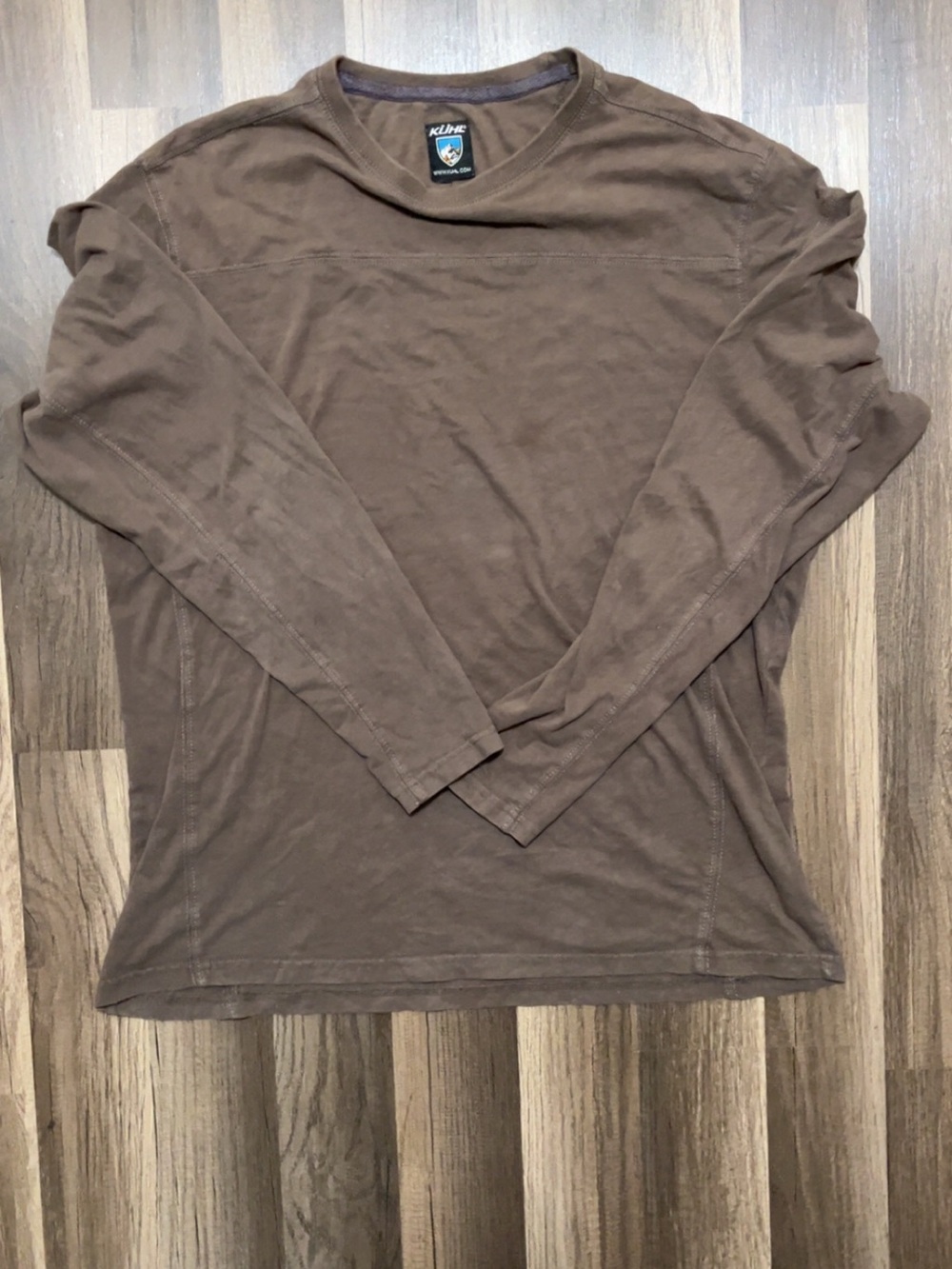 KUHL Men’s Large Brown Long Sleeve Crewneck Shirt
